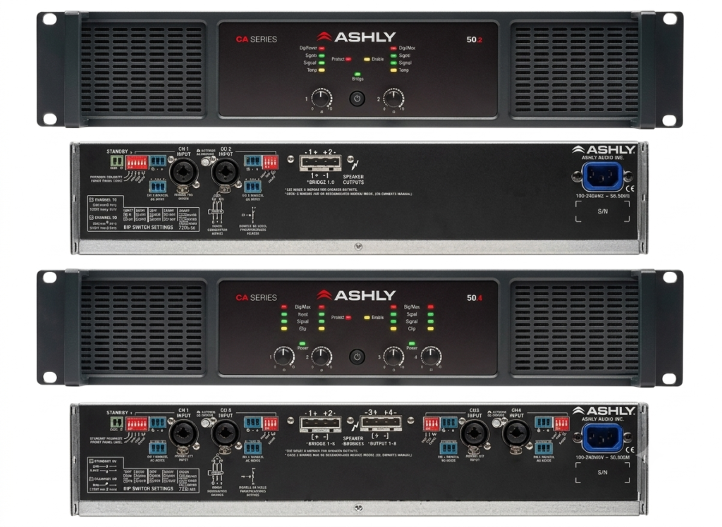 ashly ca 1.04 4-channel power amplifier ca1.04