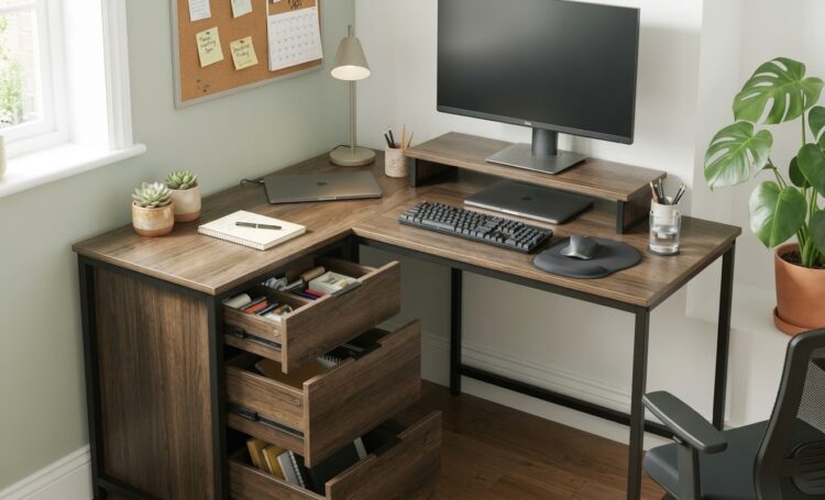 ebern designs harry contemporary wood and metal computer desk